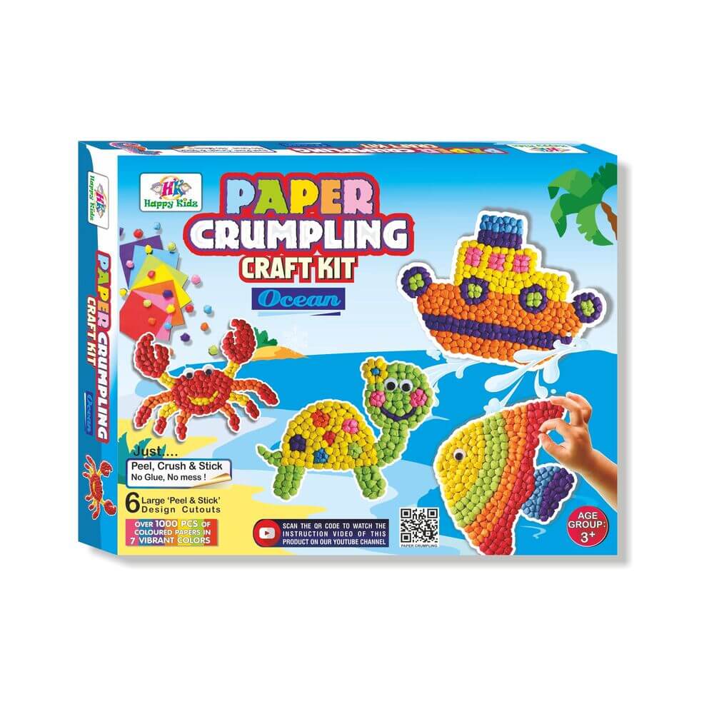 Paper Crumpling Ocean Theme