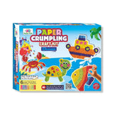 Paper Crumpling Ocean Theme