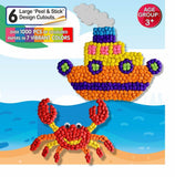 Paper Crumpling Ocean Theme - Peel and Stick Design Cutouts