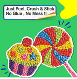 Paper Crumpling Party Theme - Just Peel, Crush and Stick