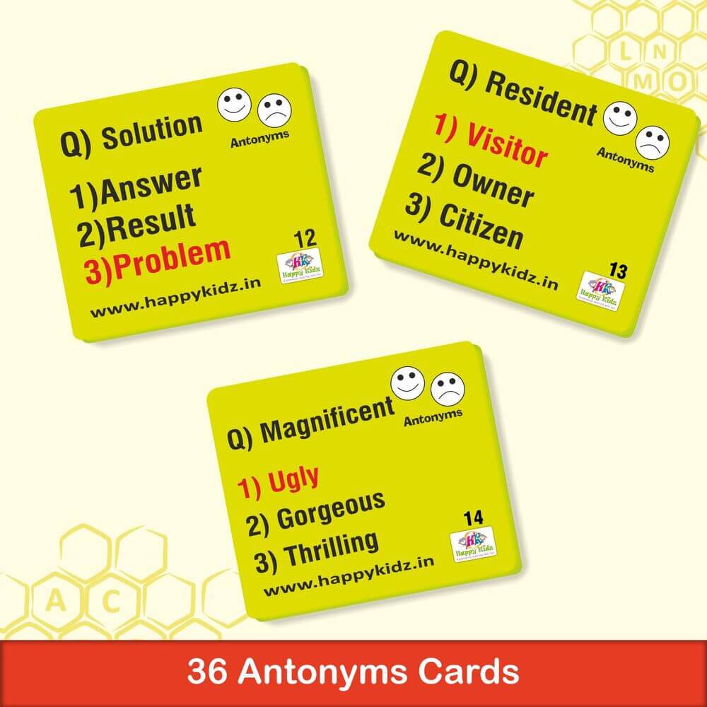 Wordology - 36 Antonyms Cards